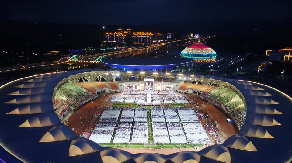 linxia olympic sports center stadium dutstudio