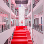 Red Arrow公共大厅翻新，上海 / 100architects