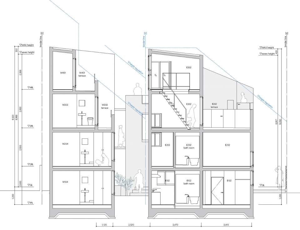 Uehara Apartment by Hiroyuki Ito Architects 17