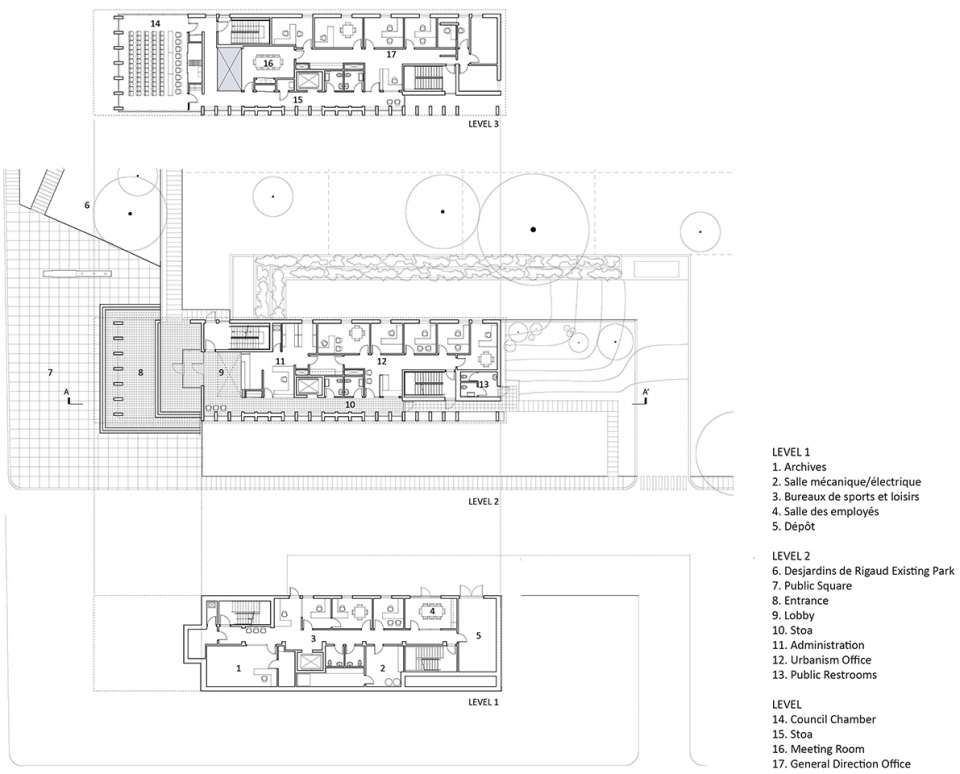 rigaud city hall by affleck de la riva architects