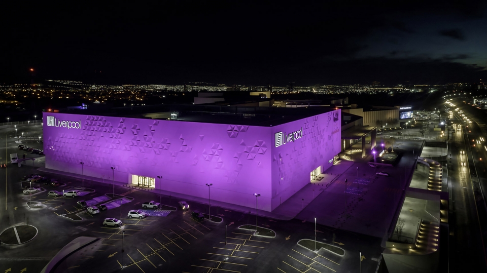 liverpool paseo queretaro facade by miguel de la torre architects