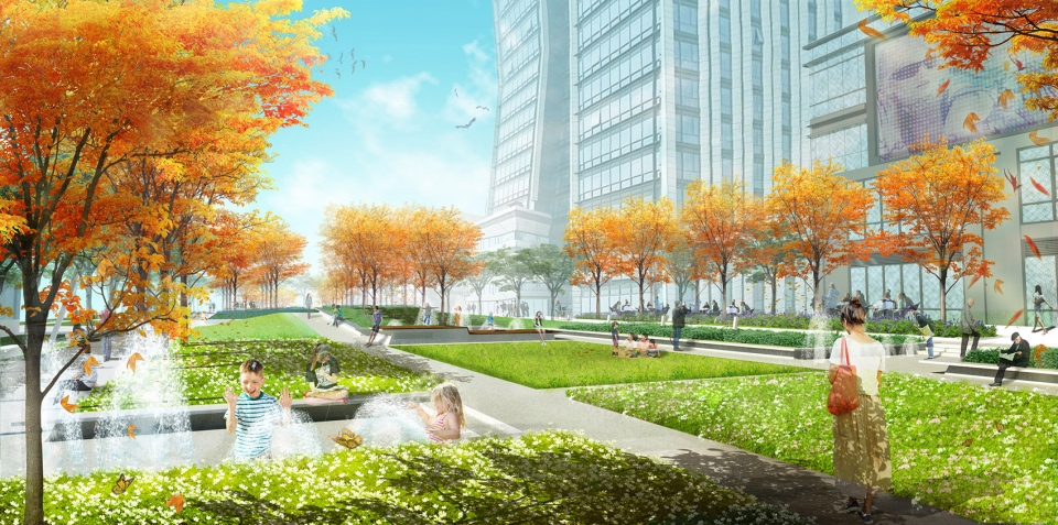 xuhui runway park by sasaki