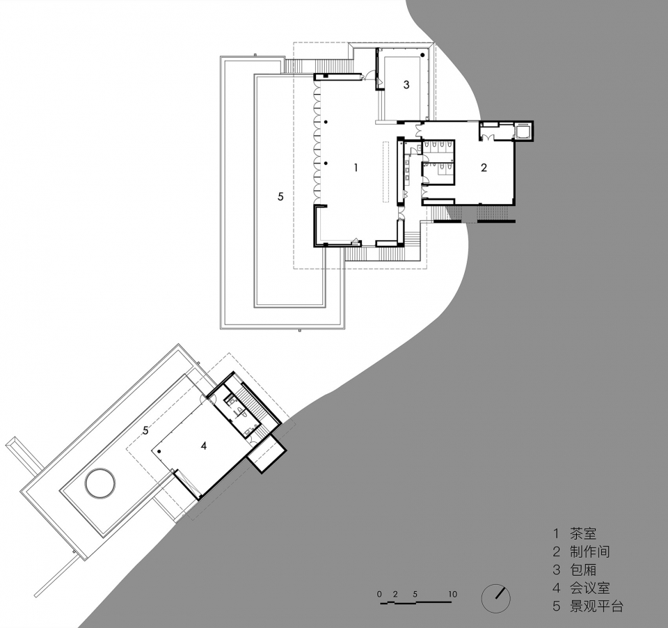 teahouse in jiuxing village by gad · line studio greenton architecture design