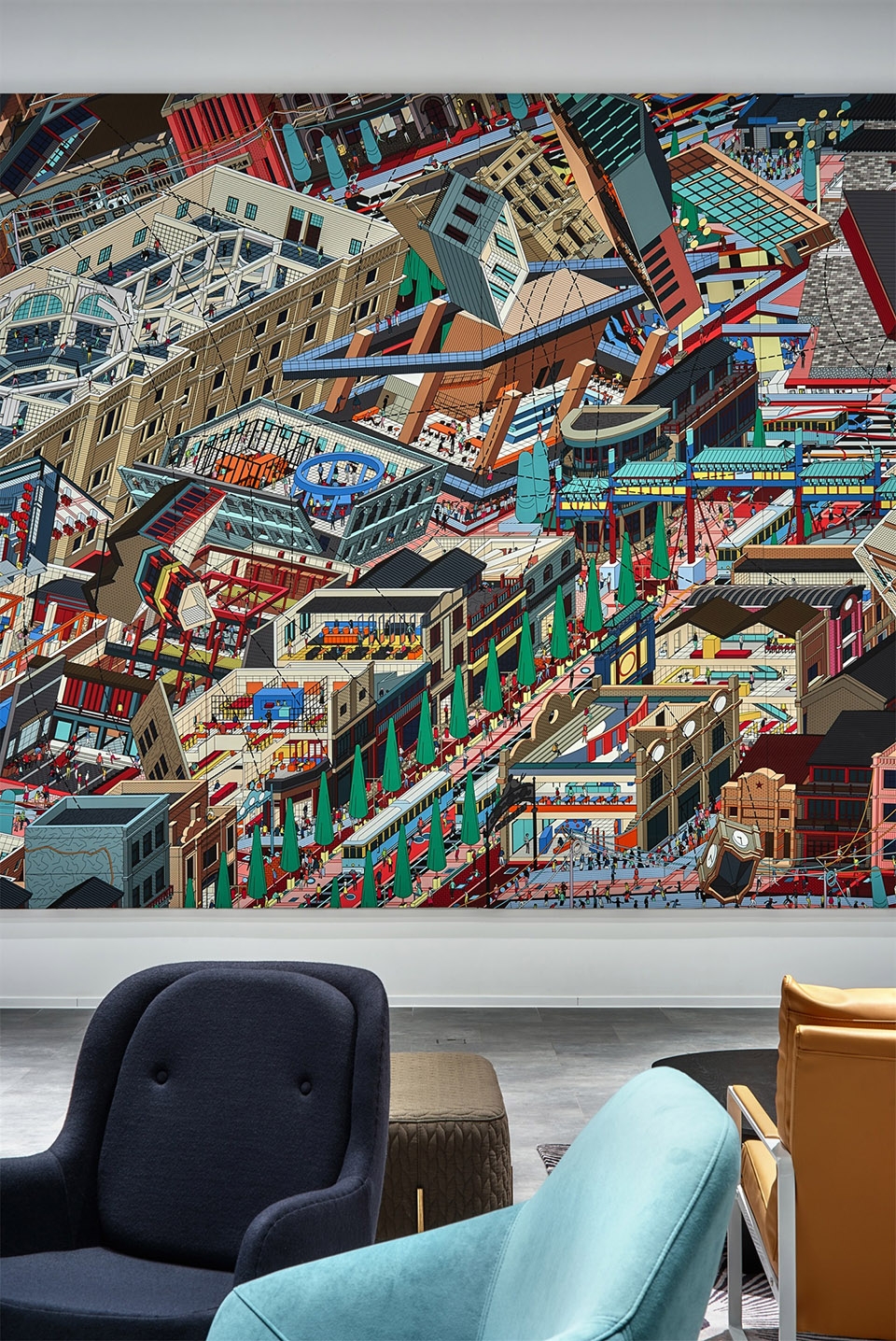 under the zhengyangmen china by drawing architecture studio