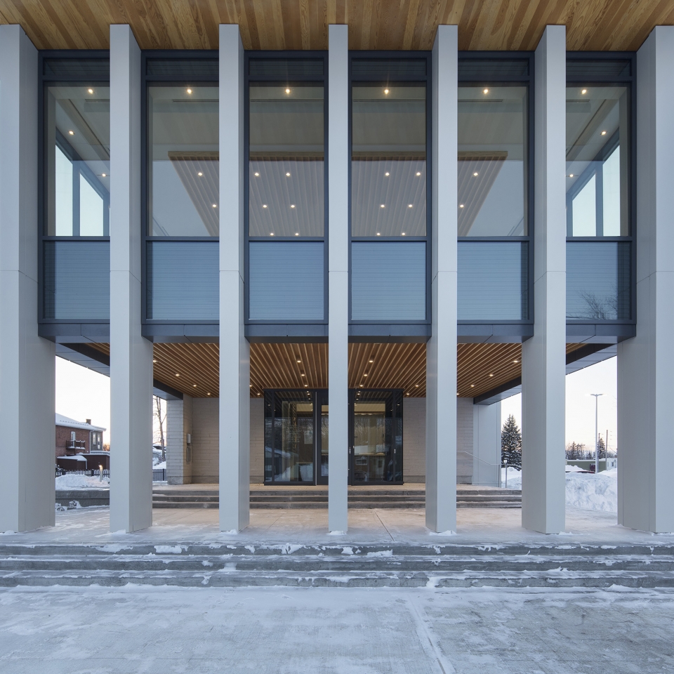rigaud city hall by affleck de la riva architects