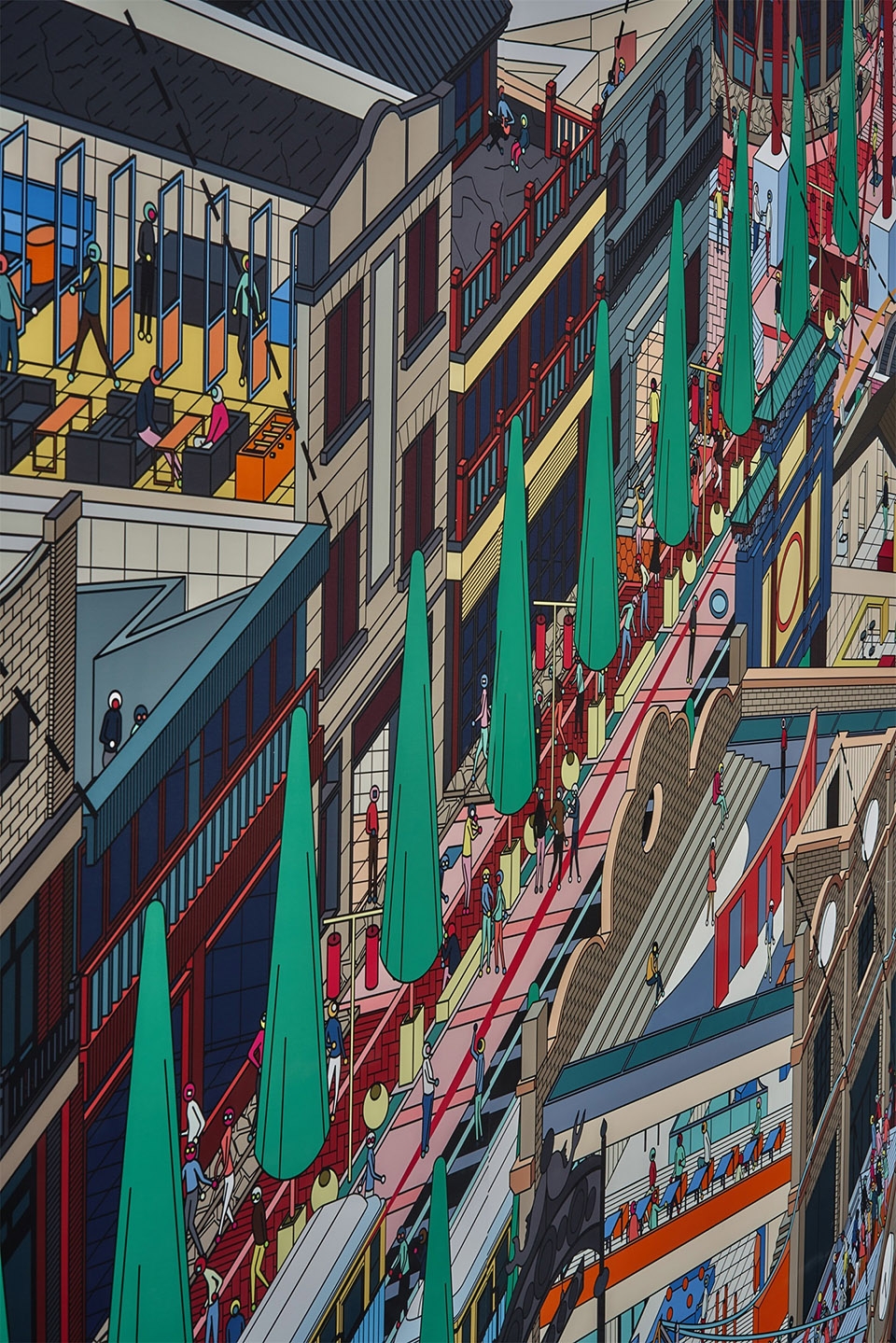 under the zhengyangmen china by drawing architecture studio