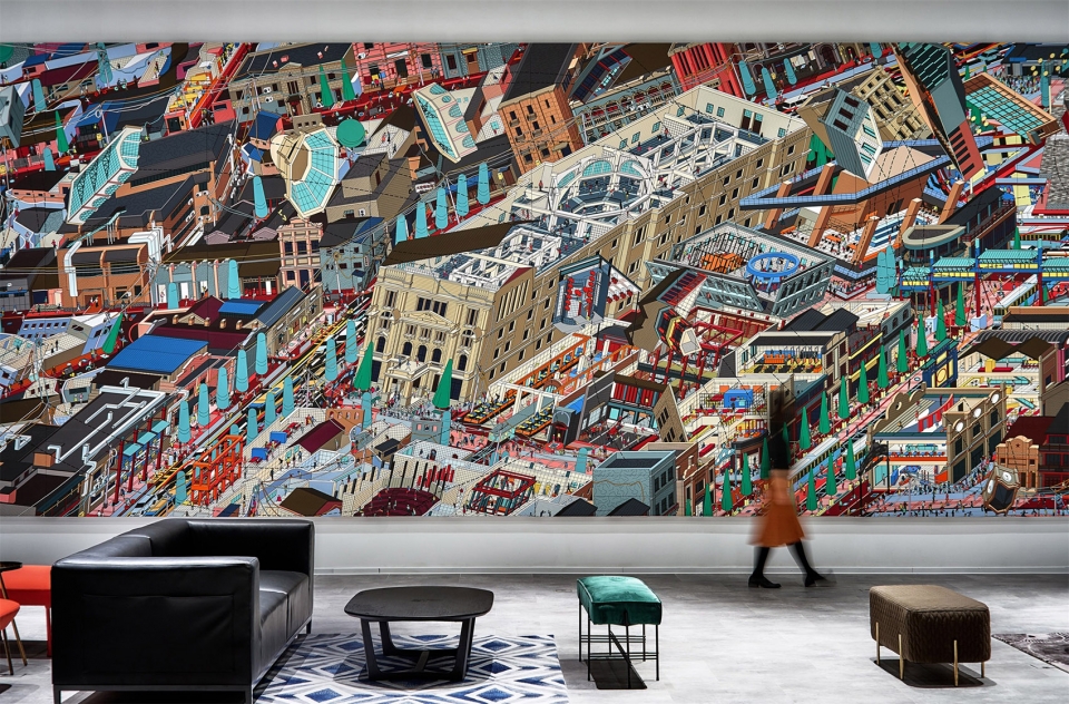 under the zhengyangmen china by drawing architecture studio