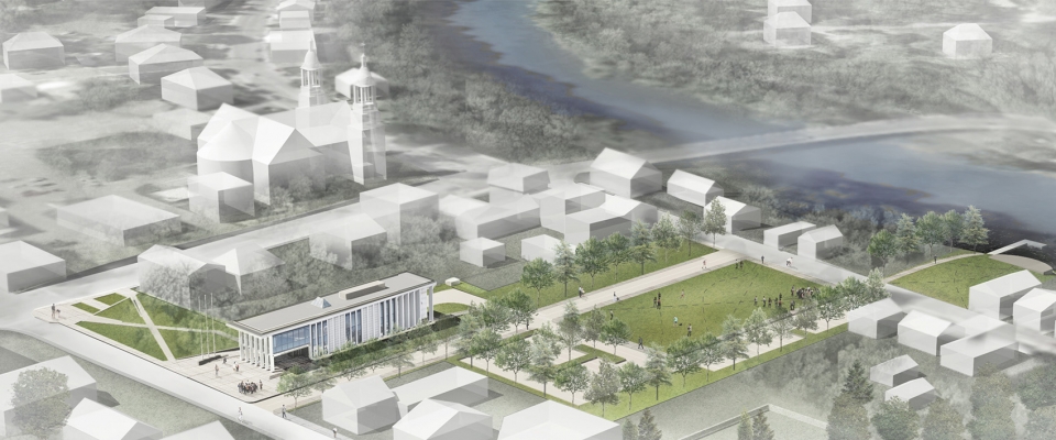 rigaud city hall by affleck de la riva architects