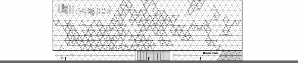 liverpool paseo queretaro facade by miguel de la torre architects