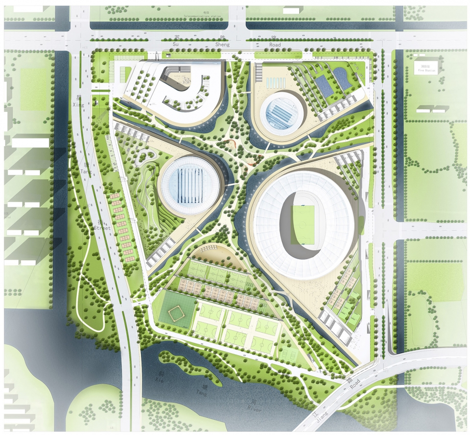 suzhou olympic sports center gmp