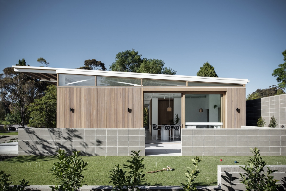 kinley cricket club by winter architecture