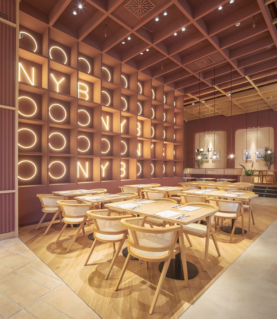 interior design of new york burger restaurant by proyecto singular