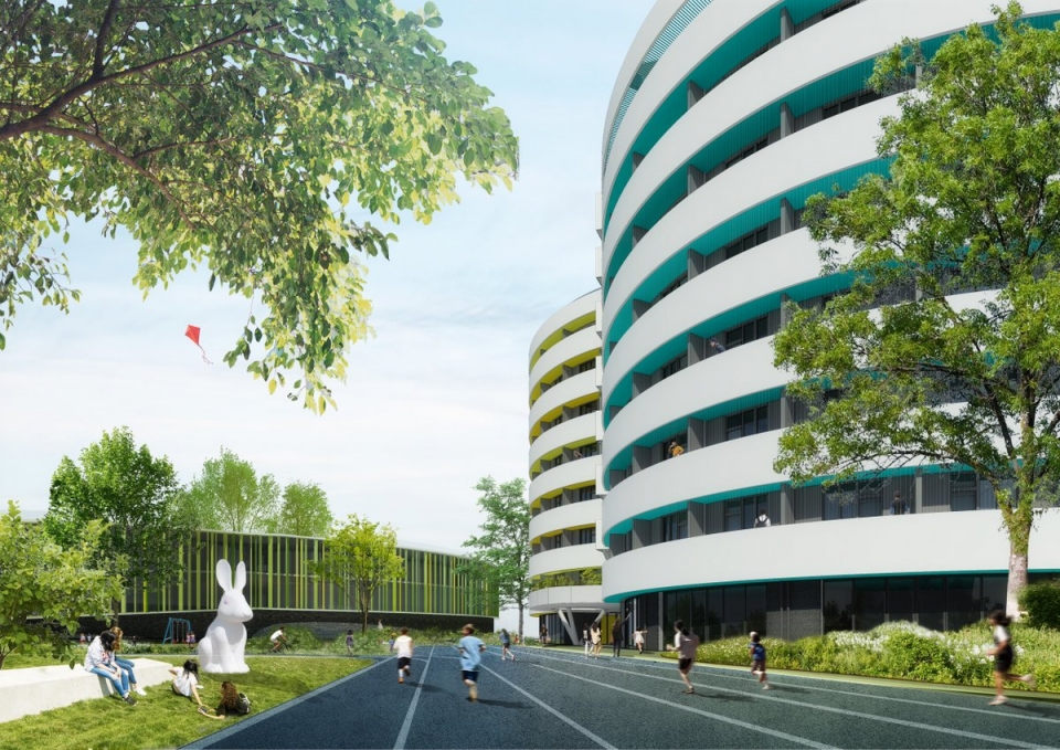 qingpu pinghe school shanghai china by open