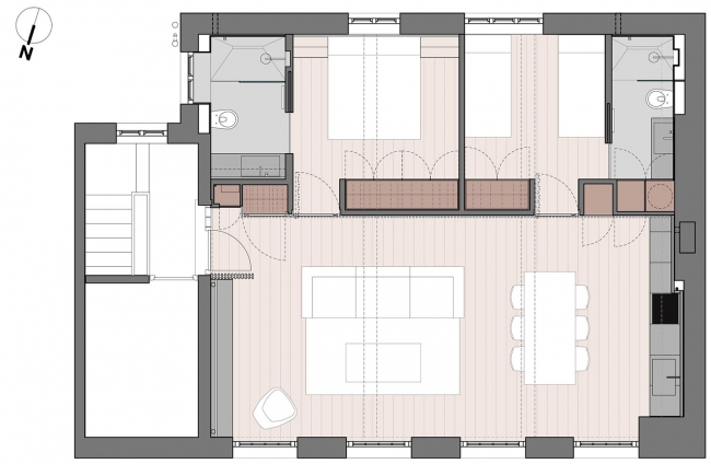 interior renovation of marylebone apartment by proctor shaw