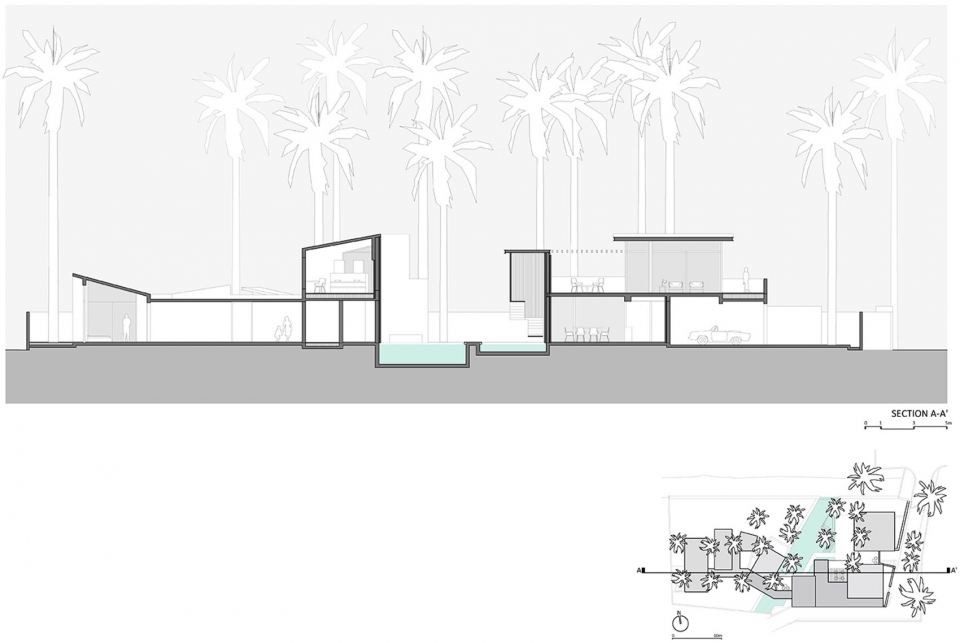 villa in the palms by abraham john architects