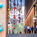 Delicate and Playful Sculptures Hang Mid-Air in Pedestrian Walkway by UAP