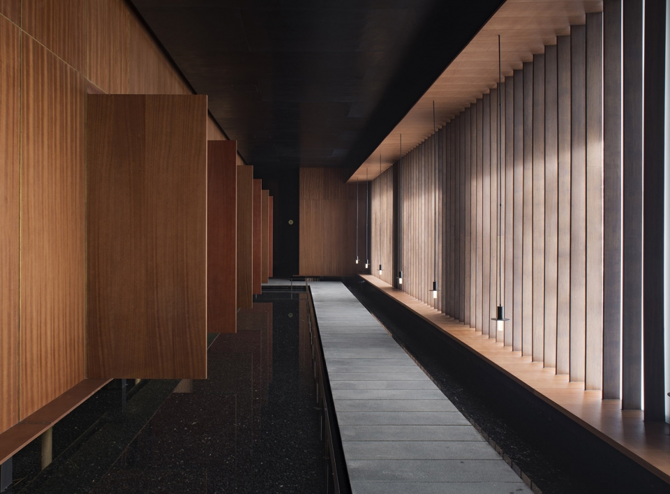 the meditation space beside the wetland china by hil architects