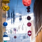 Delicate and Playful Sculptures Hang Mid-Air in Pedestrian Walkway by UAP