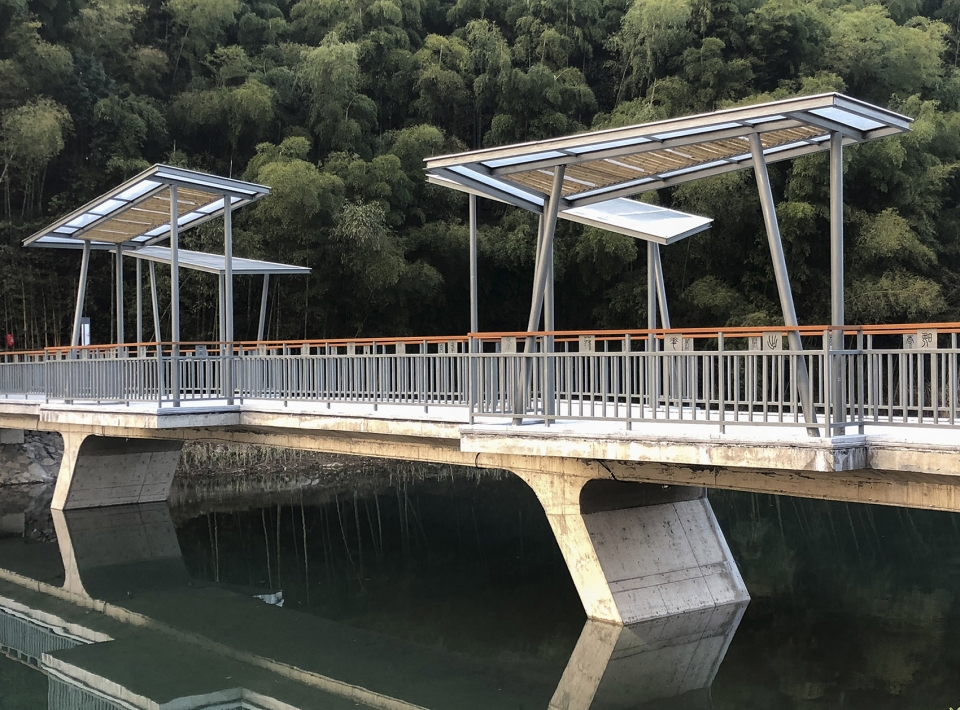 yuhua village pedestrian bridge china by 12f studio
