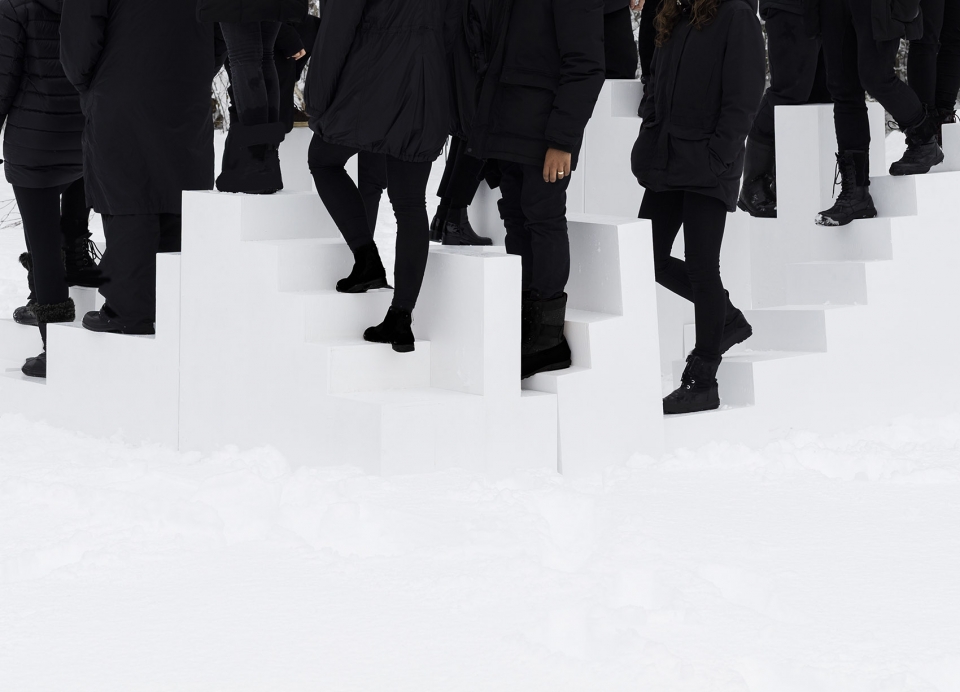 Performative video installation by Jean Verville architecte KROY Maxime Brouillet Workshop 3500A18JV