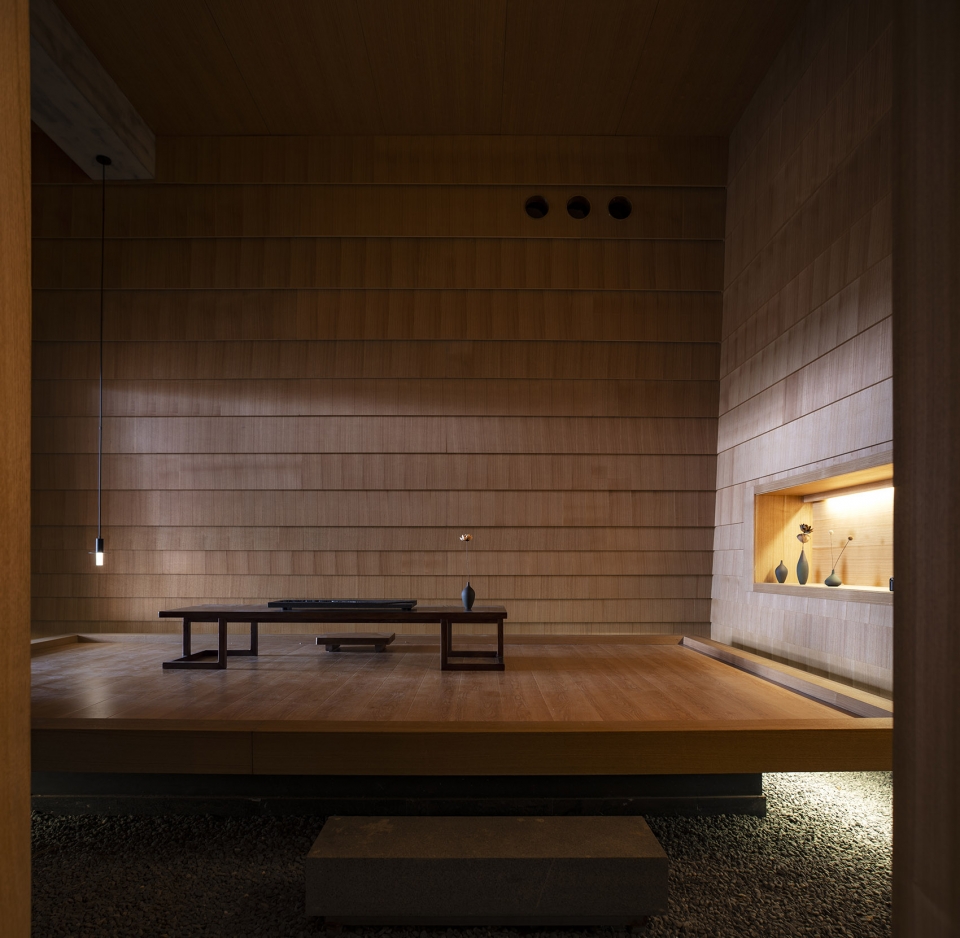 the meditation space beside the wetland china by hil architects