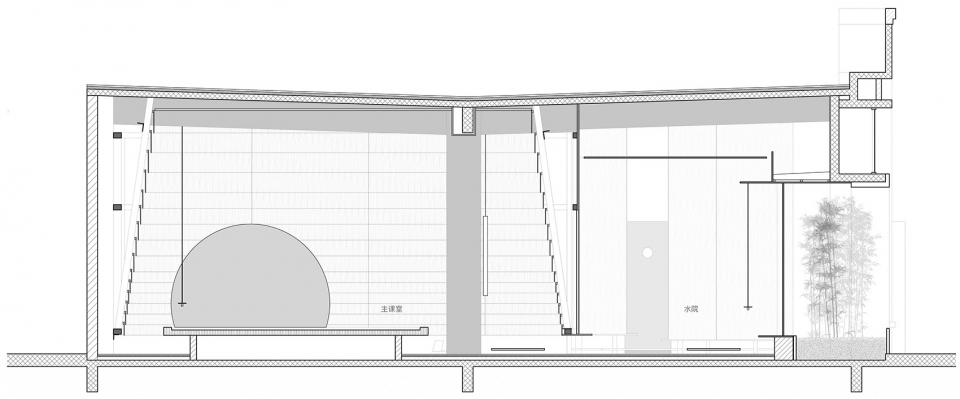 the meditation space beside the wetland china by hil architects