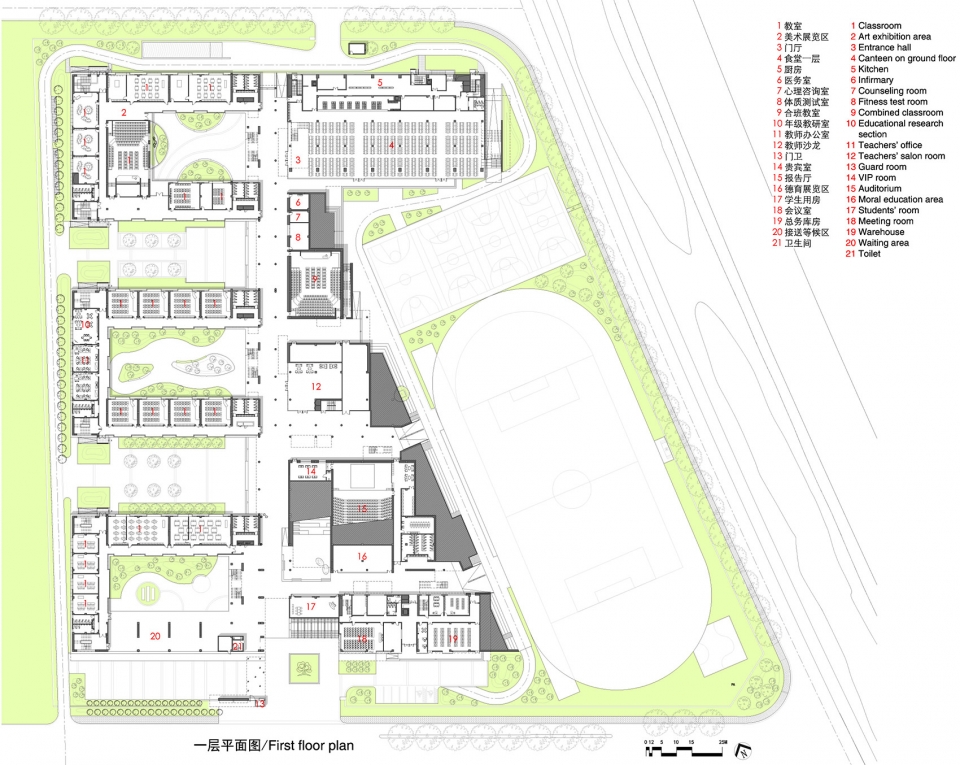 experimental primary school of suzhou science and technology town china by atelier z d plus studio