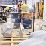 Delicate and Playful Sculptures Hang Mid-Air in Pedestrian Walkway by UAP