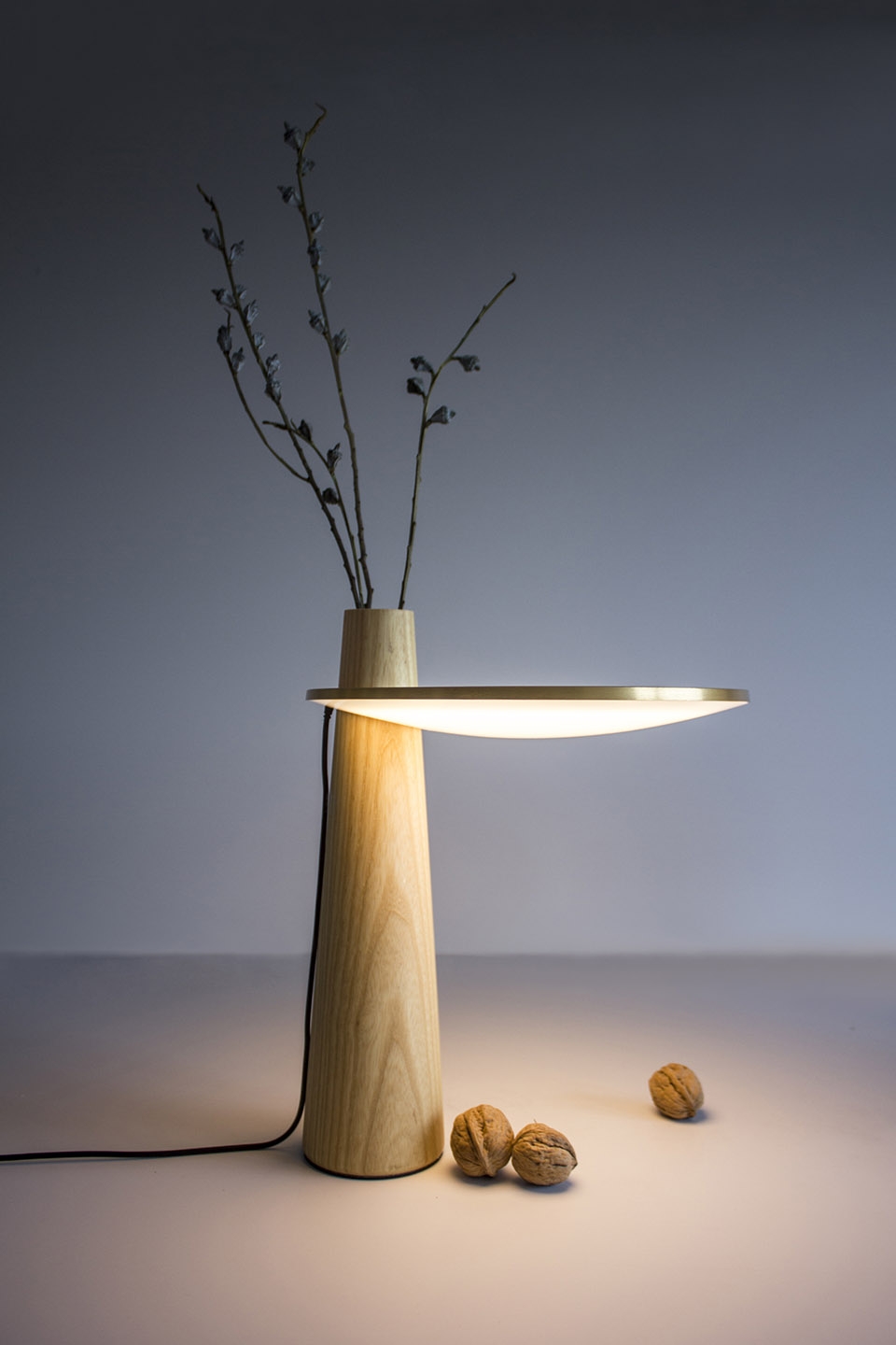 subtle happiness table lamp push design