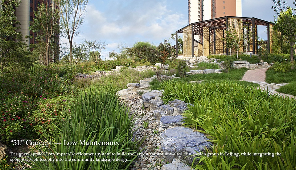low cost resettlement community ecological landscape construction by china architecture design and research group