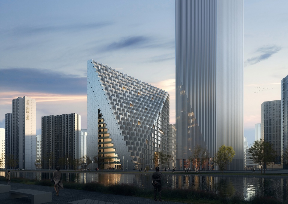 oma chris van duijns xinhu hangzhou prism breaks ground