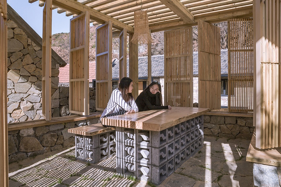 persimmon garden in wangjiatuan village china by 3andwich design he wei studio