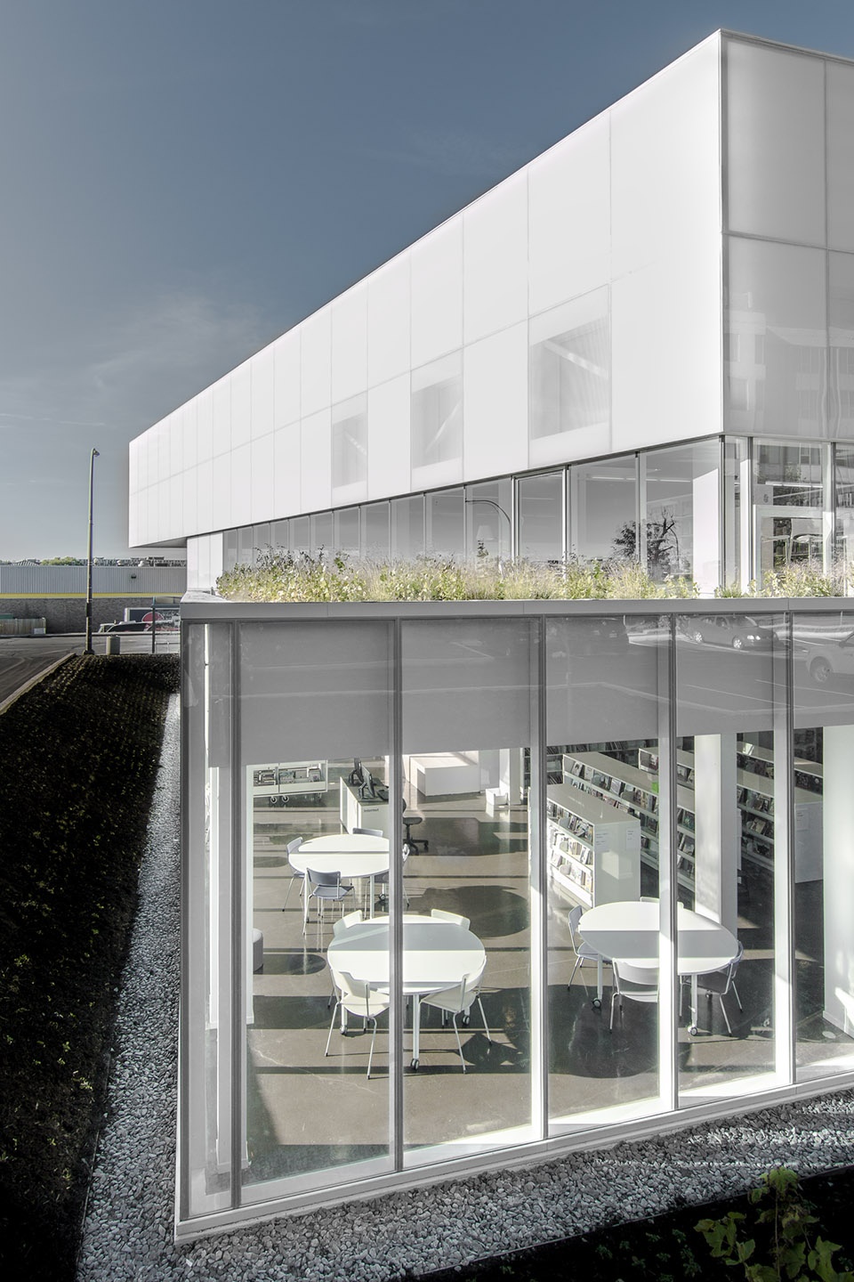 saul bellow library by chevalier morales architectes