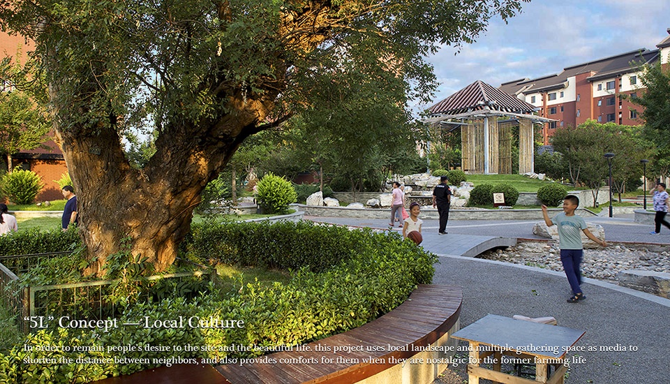 low cost resettlement community ecological landscape construction by china architecture design and research group