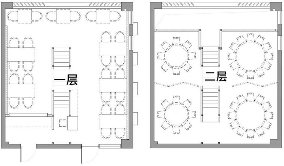 interest composition design for a crayfish restaurant china by linear arhitecture