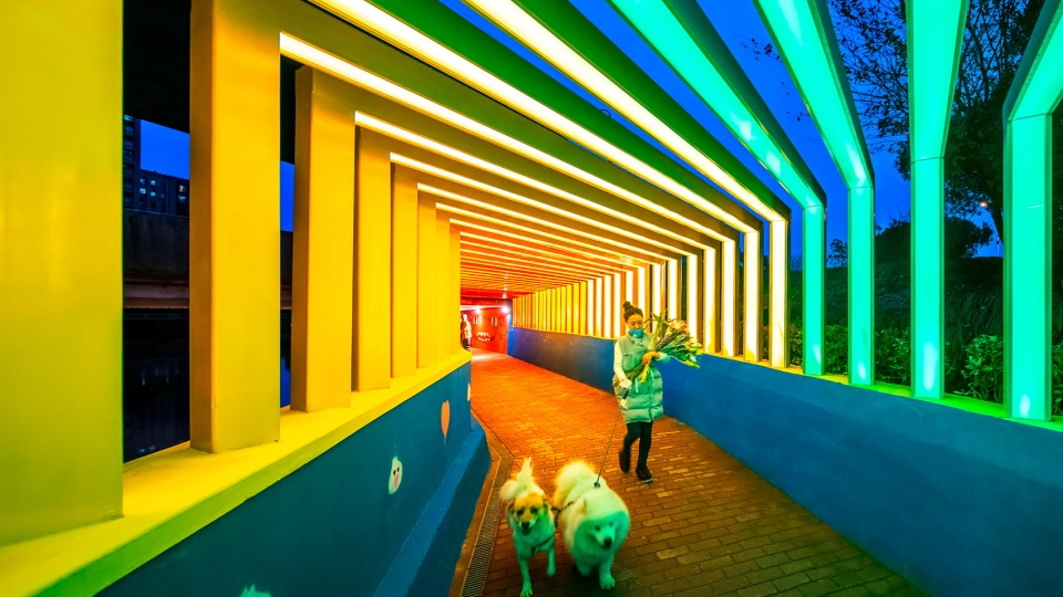 rainbow channel in jindi green world community china by antao aha group