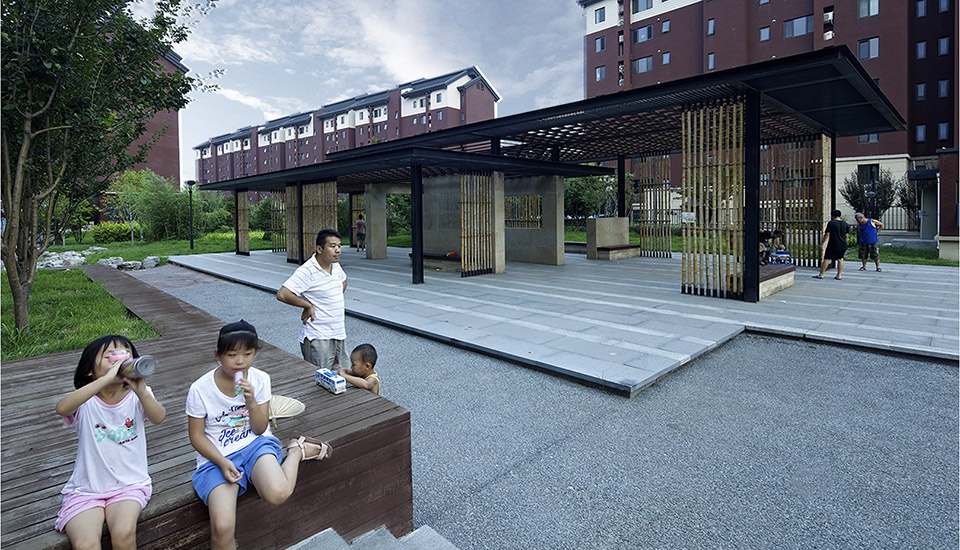 low cost resettlement community ecological landscape construction by china architecture design and research group