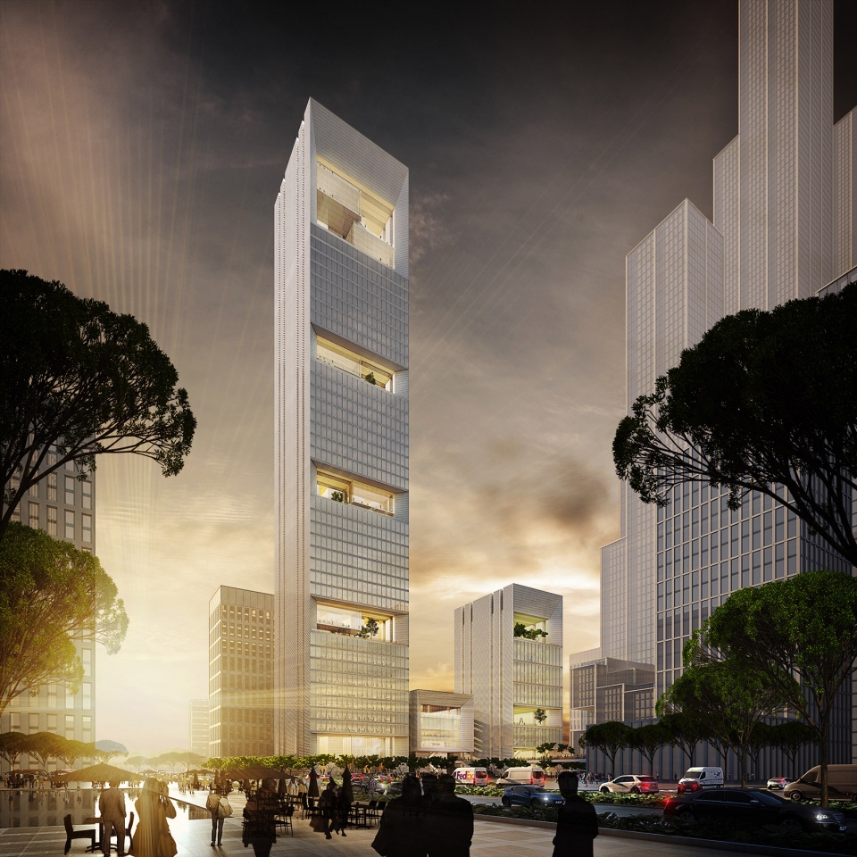 gmp wins competition for hengli international building in shenzhen