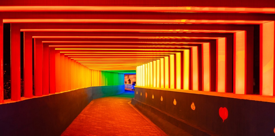 rainbow channel in jindi green world community china by antao aha group