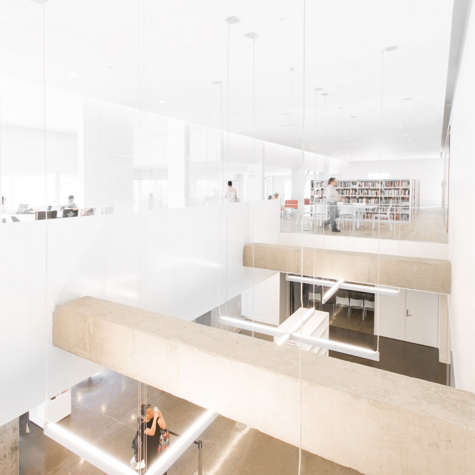 saul bellow library by chevalier morales architectes