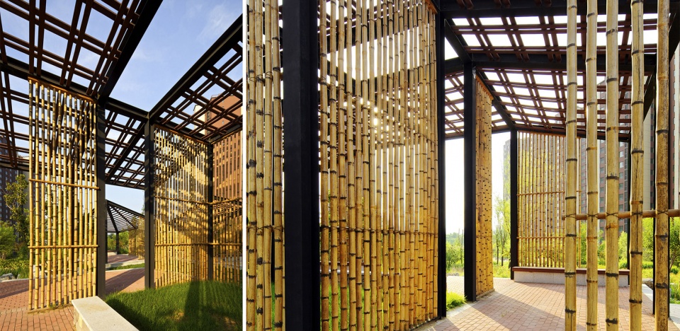low cost resettlement community ecological landscape construction by china architecture design and research group