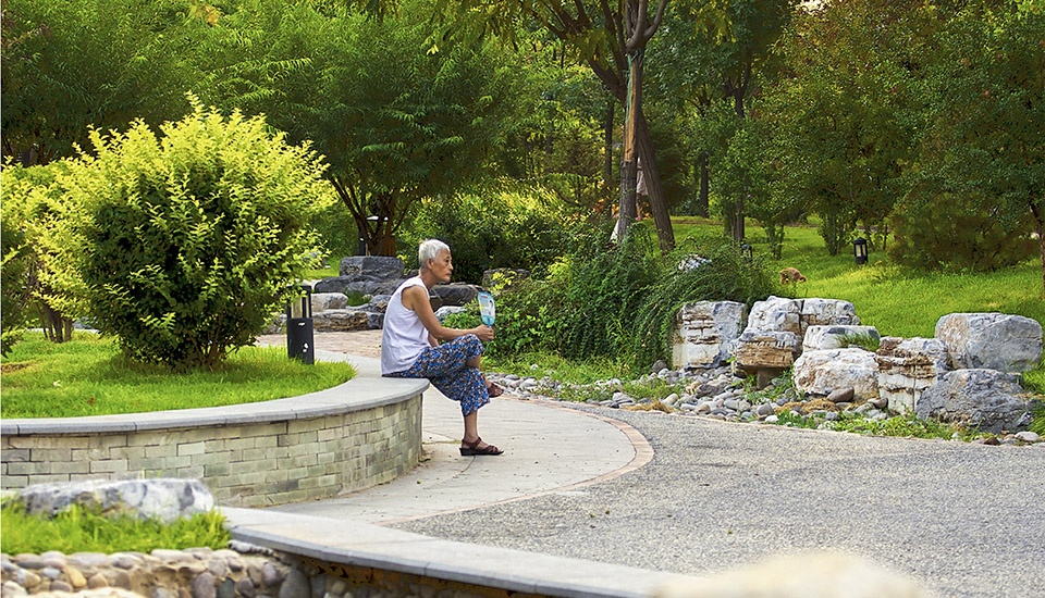 low cost resettlement community ecological landscape construction by china architecture design and research group