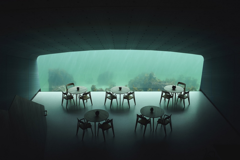 snohetta completes under europes first underwater restaurant