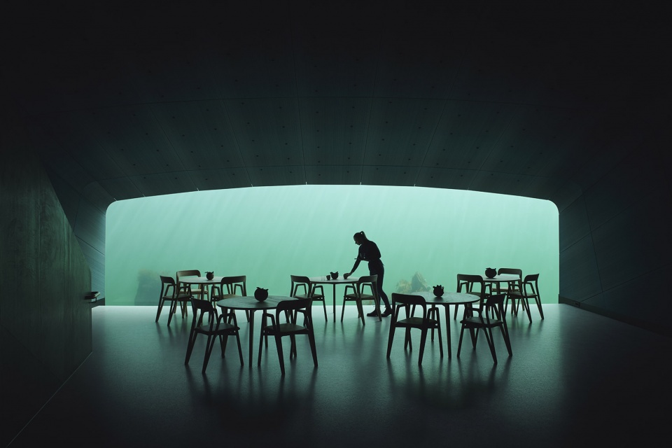 snohetta completes under europes first underwater restaurant