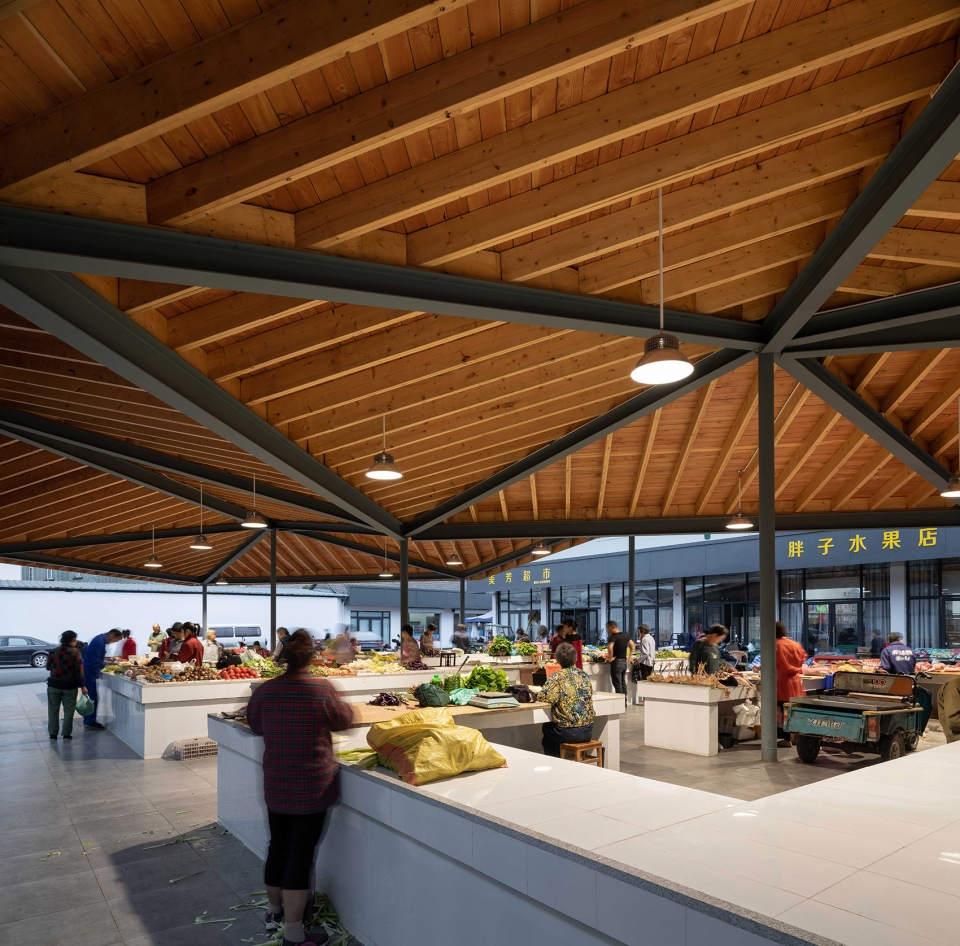 the renovation of the xiafu village farmers market china by bengo studio