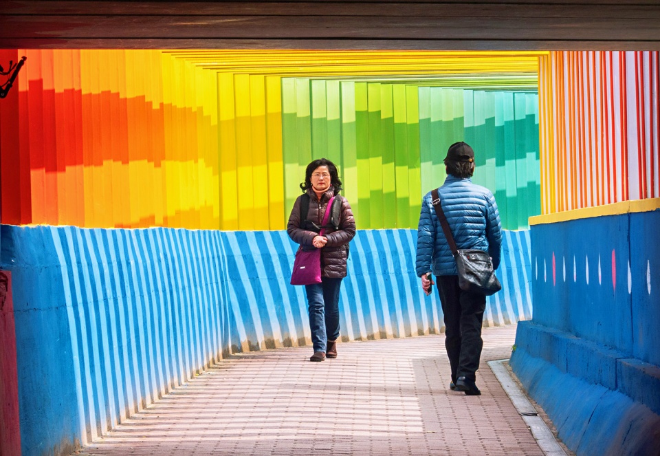 rainbow channel in jindi green world community china by antao aha group