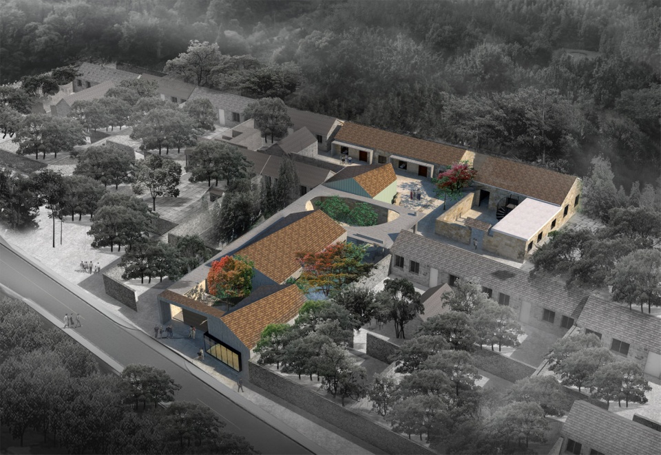 persimmon garden in wangjiatuan village china by 3andwich design he wei studio