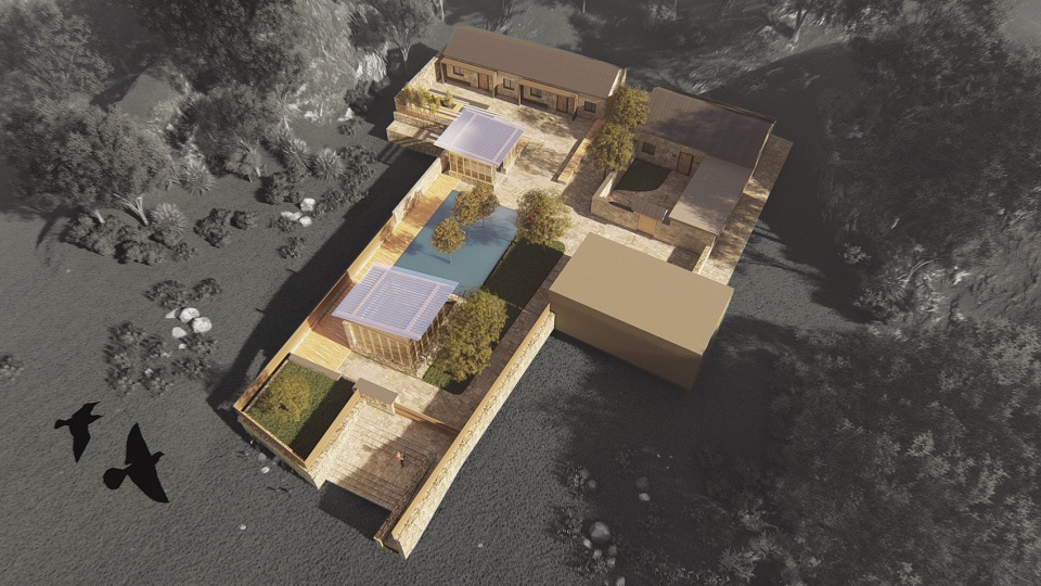 persimmon garden in wangjiatuan village china by 3andwich design he wei studio