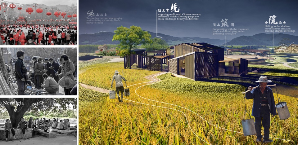 low cost resettlement community ecological landscape construction by china architecture design and research group