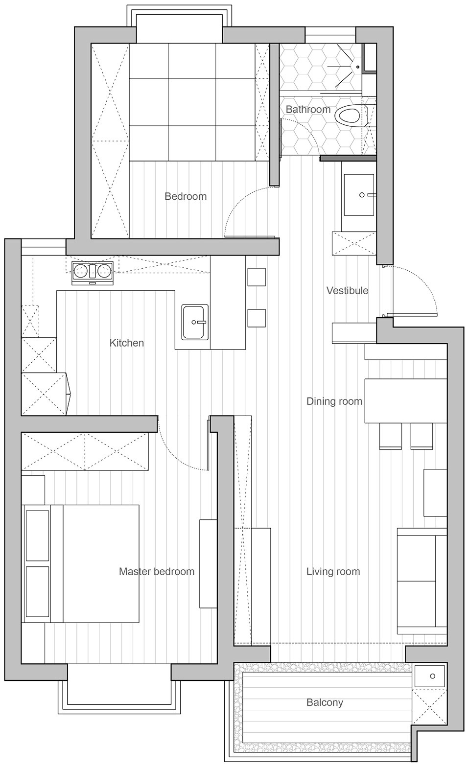 l apartment in shanghai china by atelier dy
